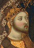 Enrique II en la tabla Virgen de Tobed (c. 1360), de Jaume Serra (Wikipedia)